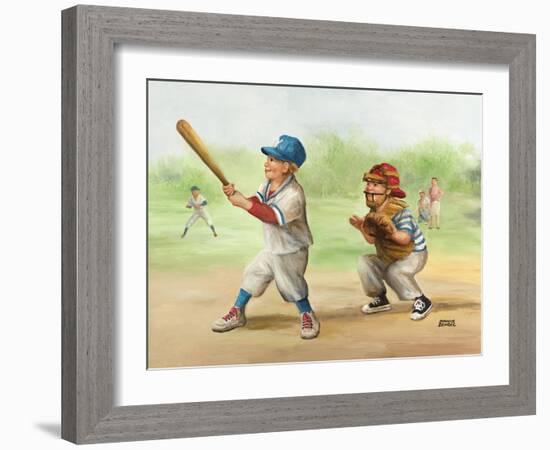 Baseball-Dianne Dengel-Framed Giclee Print