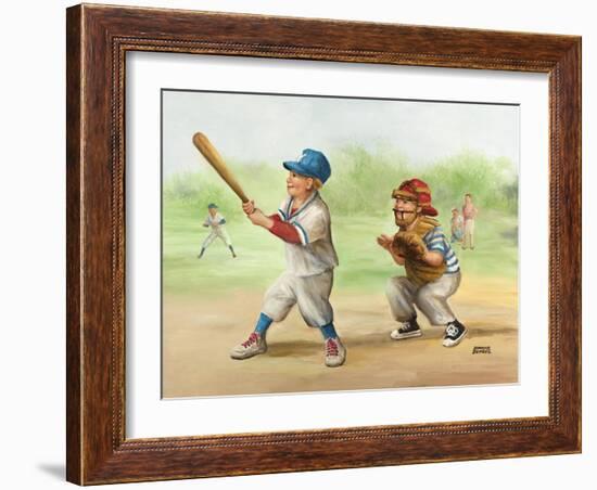 Baseball-Dianne Dengel-Framed Giclee Print