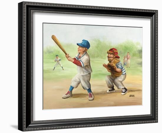 Baseball-Dianne Dengel-Framed Giclee Print