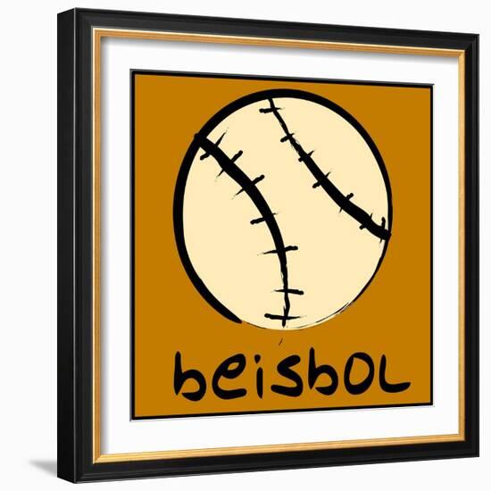 Baseball-null-Framed Giclee Print