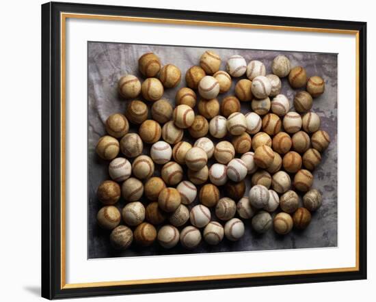 Baseballs-Jim Cornfield-Framed Photographic Print