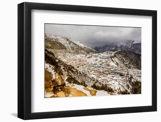 Basecamp, Mount Everest, Himalayas, Nepal, Asia-Laura Grier-Framed Photographic Print