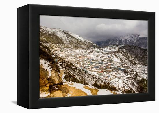 Basecamp, Mount Everest, Himalayas, Nepal, Asia-Laura Grier-Framed Premier Image Canvas
