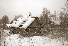 Old Wooden House amongst Winter Snow-basel101658-Photographic Print