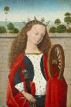 St. Catherine Standing in Front of a Wall-Baseler Schule-Premier Image Canvas