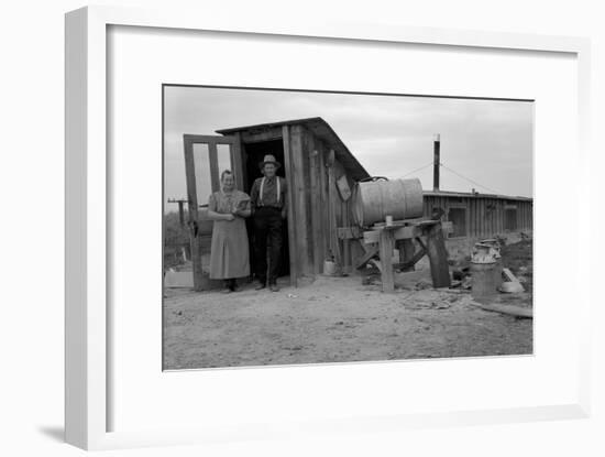 Basement Home-Dorothea Lange-Framed Art Print