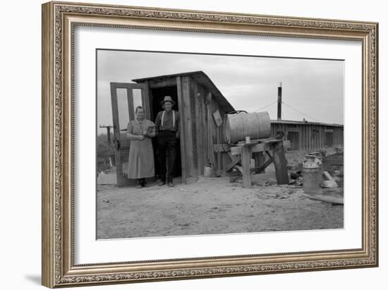 Basement Home-Dorothea Lange-Framed Art Print