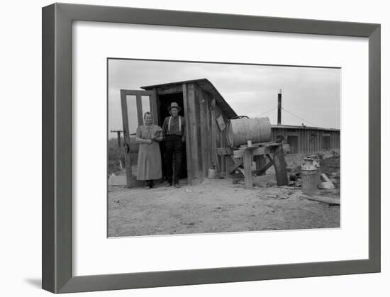 Basement Home-Dorothea Lange-Framed Art Print