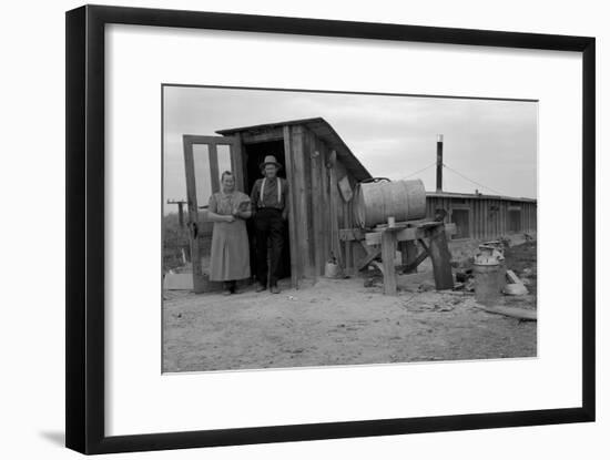 Basement Home-Dorothea Lange-Framed Art Print