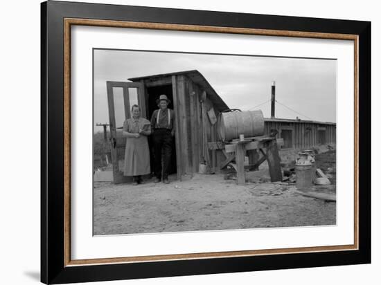 Basement Home-Dorothea Lange-Framed Art Print