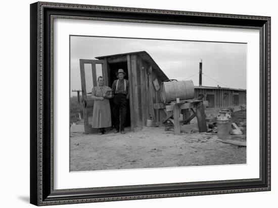 Basement Home-Dorothea Lange-Framed Art Print