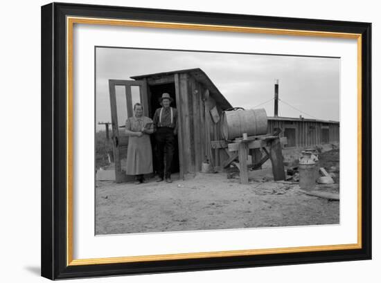 Basement Home-Dorothea Lange-Framed Art Print