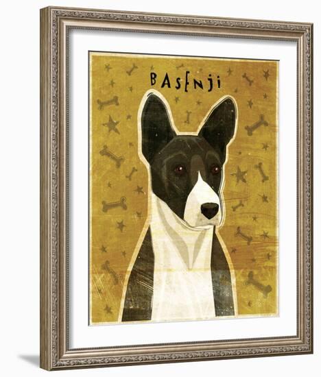 Basenji (Black)-John Golden-Framed Giclee Print