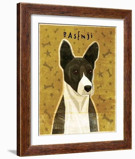 Basenji (Black)-John Golden-Framed Giclee Print