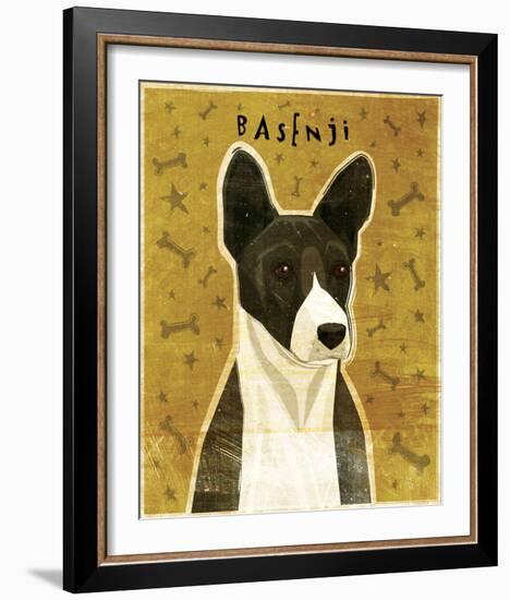 Basenji (Black)-John Golden-Framed Giclee Print