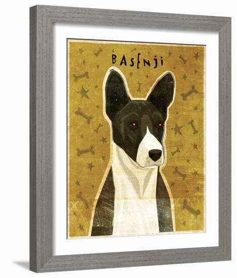 Basenji (Black)-John Golden-Framed Giclee Print