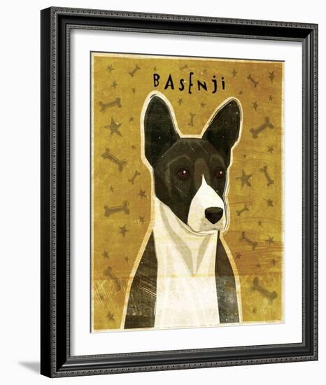 Basenji (Black)-John Golden-Framed Giclee Print