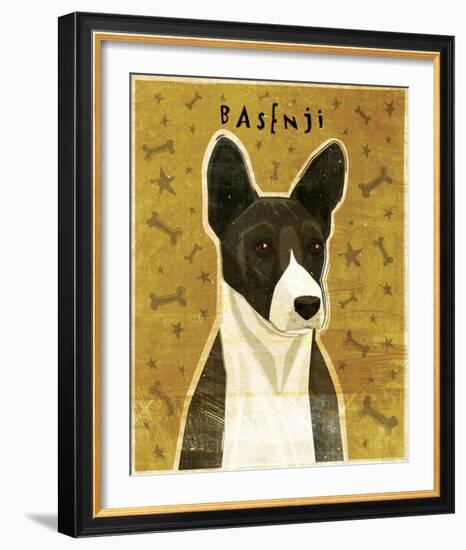 Basenji (Black)-John Golden-Framed Giclee Print