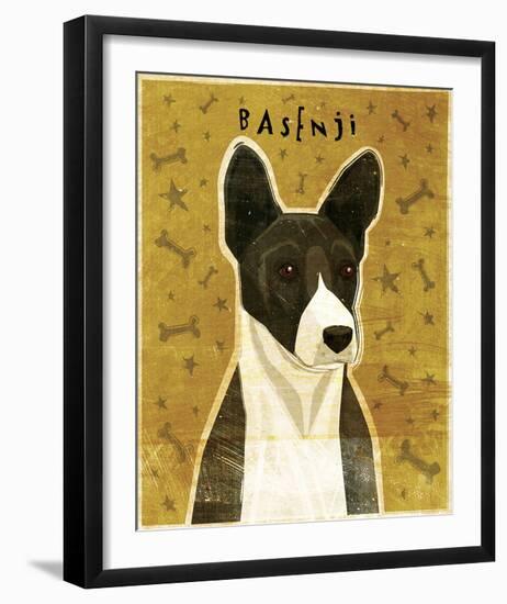 Basenji (Black)-John Golden-Framed Giclee Print