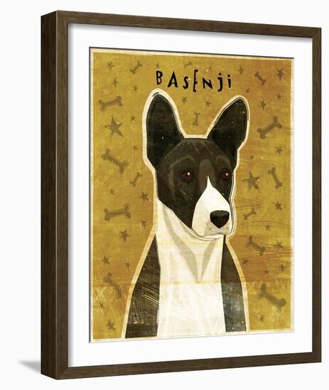 Basenji (Black)-John Golden-Framed Giclee Print
