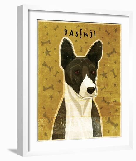 Basenji (Black)-John Golden-Framed Giclee Print