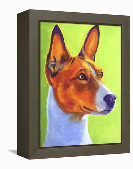 Basenji Burnt Orange-Dawgart-Framed Premier Image Canvas