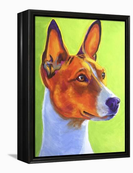 Basenji Burnt Orange-Dawgart-Framed Premier Image Canvas