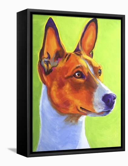 Basenji Burnt Orange-Dawgart-Framed Premier Image Canvas