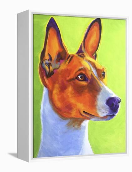 Basenji Burnt Orange-Dawgart-Framed Premier Image Canvas