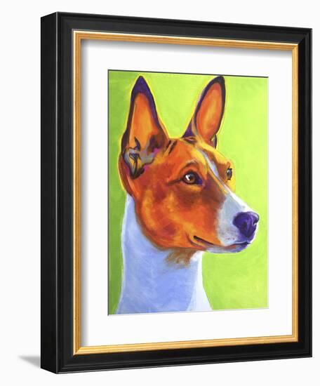 Basenji Burnt Orange-Dawgart-Framed Giclee Print