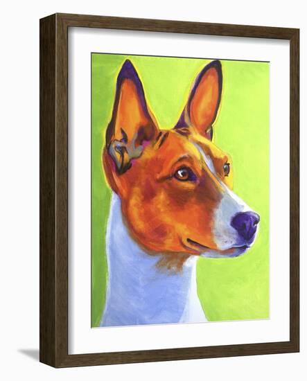 Basenji Burnt Orange-Dawgart-Framed Giclee Print