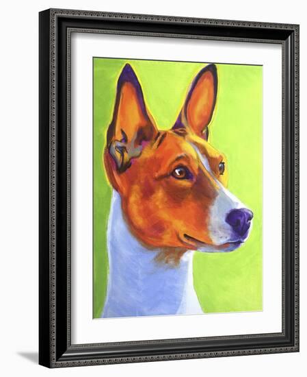 Basenji Burnt Orange-Dawgart-Framed Giclee Print