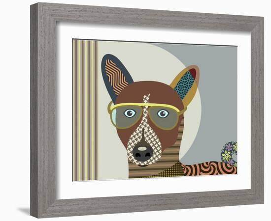 Basenji Dog-Adefioye Lanre-Framed Giclee Print