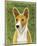 Basenji (Red)-John Golden-Mounted Giclee Print