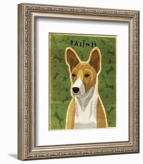 Basenji (Red)-John W^ Golden-Framed Art Print