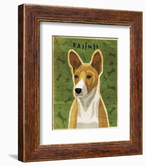 Basenji (Red)-John W^ Golden-Framed Art Print