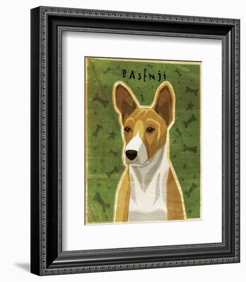 Basenji (Red)-John W^ Golden-Framed Art Print