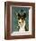 Basenji (Tri-Color)-John W^ Golden-Framed Art Print