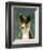 Basenji (Tri-Color)-John W^ Golden-Framed Art Print