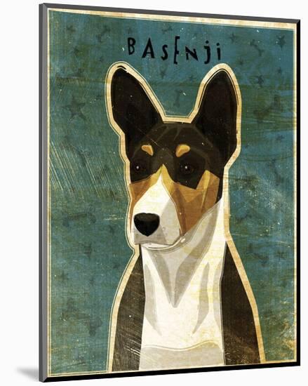 Basenji (Tri-Color)-John W^ Golden-Mounted Art Print