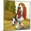 Bashful Basset-Kim Curinga-Mounted Art Print