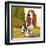 Bashful Basset-Kim Curinga-Framed Art Print