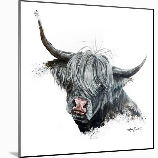 Bashful Cow-Angela Bawden-Mounted Art Print