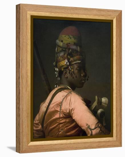 Bashi-Bazouk Ottoman Soldier-Jean Leon Gerome-Framed Stretched Canvas