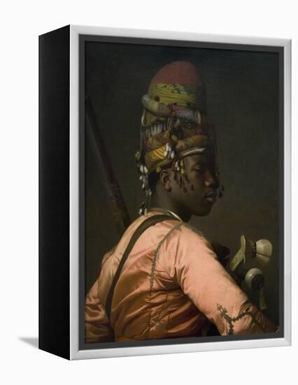 Bashi-Bazouk Ottoman Soldier-Jean Leon Gerome-Framed Stretched Canvas