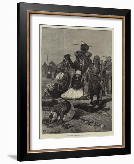 Bashi-Bazouks on the March, a Halt for Prayer-Richard Caton Woodville II-Framed Giclee Print