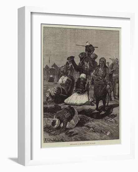 Bashi-Bazouks on the March, a Halt for Prayer-Richard Caton Woodville II-Framed Giclee Print