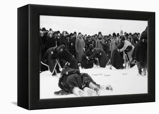 Bashkirs Kuresh Wrestling, Russia, 1913-null-Framed Premier Image Canvas