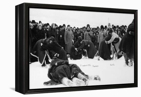 Bashkirs Kuresh Wrestling, Russia, 1913-null-Framed Premier Image Canvas