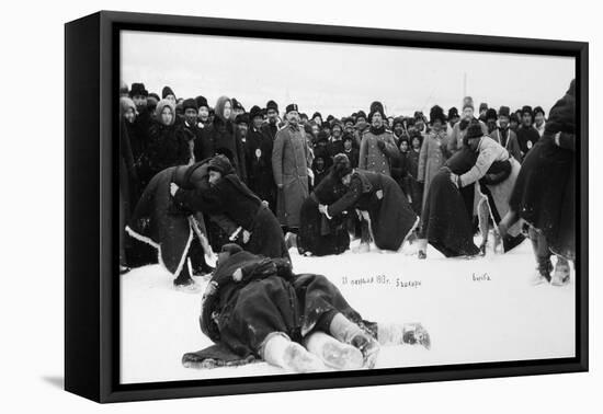 Bashkirs Kuresh Wrestling, Russia, 1913-null-Framed Premier Image Canvas